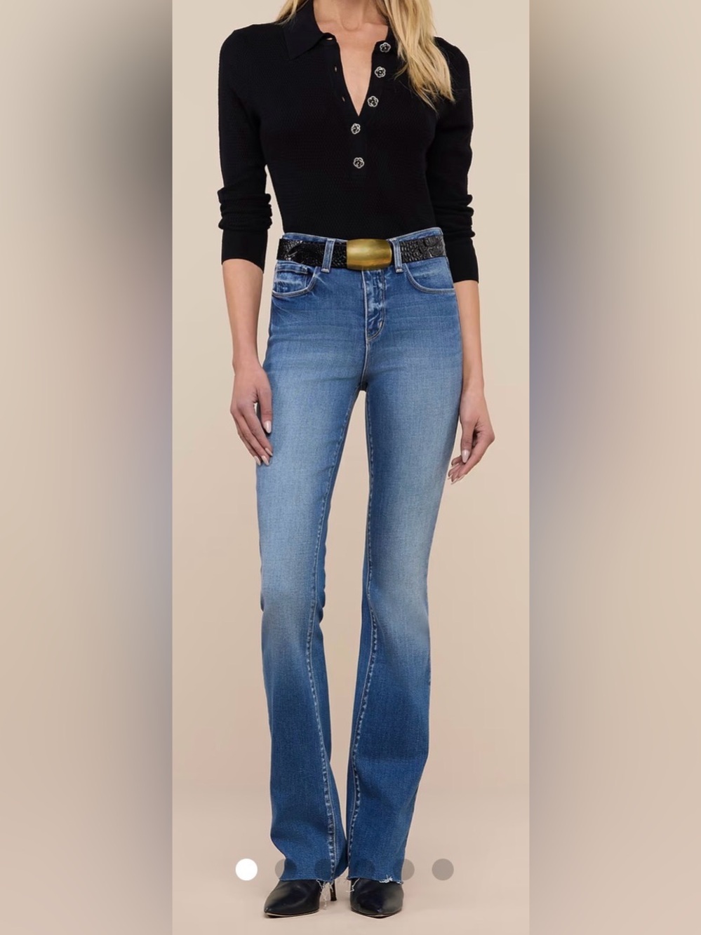 L’Agence Ruth Straight-Leg Jean | color: Cambridge | size: 32